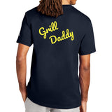Navy - Grill Daddy Back Print Champion Men's T-shirt - mens t-shirt at TFC&H Co.