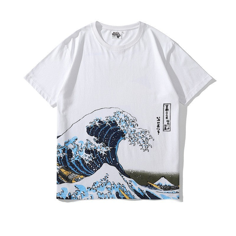 White - Japanese Fashion Short-sleeved T-shirts For Men And Women - unisex t-shirt at TFC&H Co.