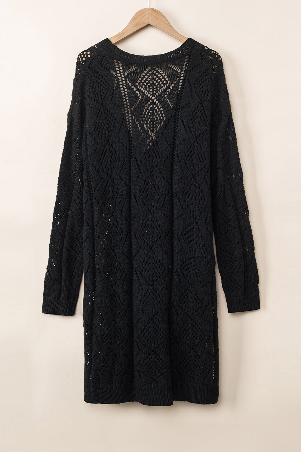 - Khaki Hollow-out Openwork Knit Cardigan - 5 colors - womens cardigan at TFC&H Co.