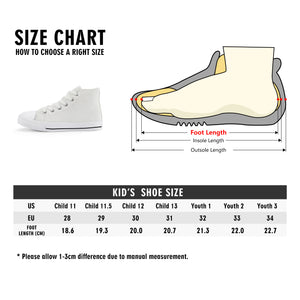 - Speak-Over Kids Rubber High Top Canvas Shoes - Kids Shoes at TFC&H Co.