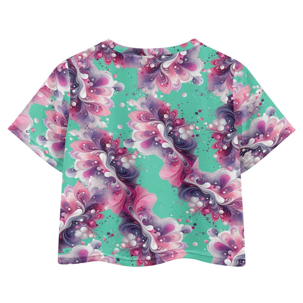 - Splatter Girls Crop T -shirt - girls crop top at TFC&H Co.