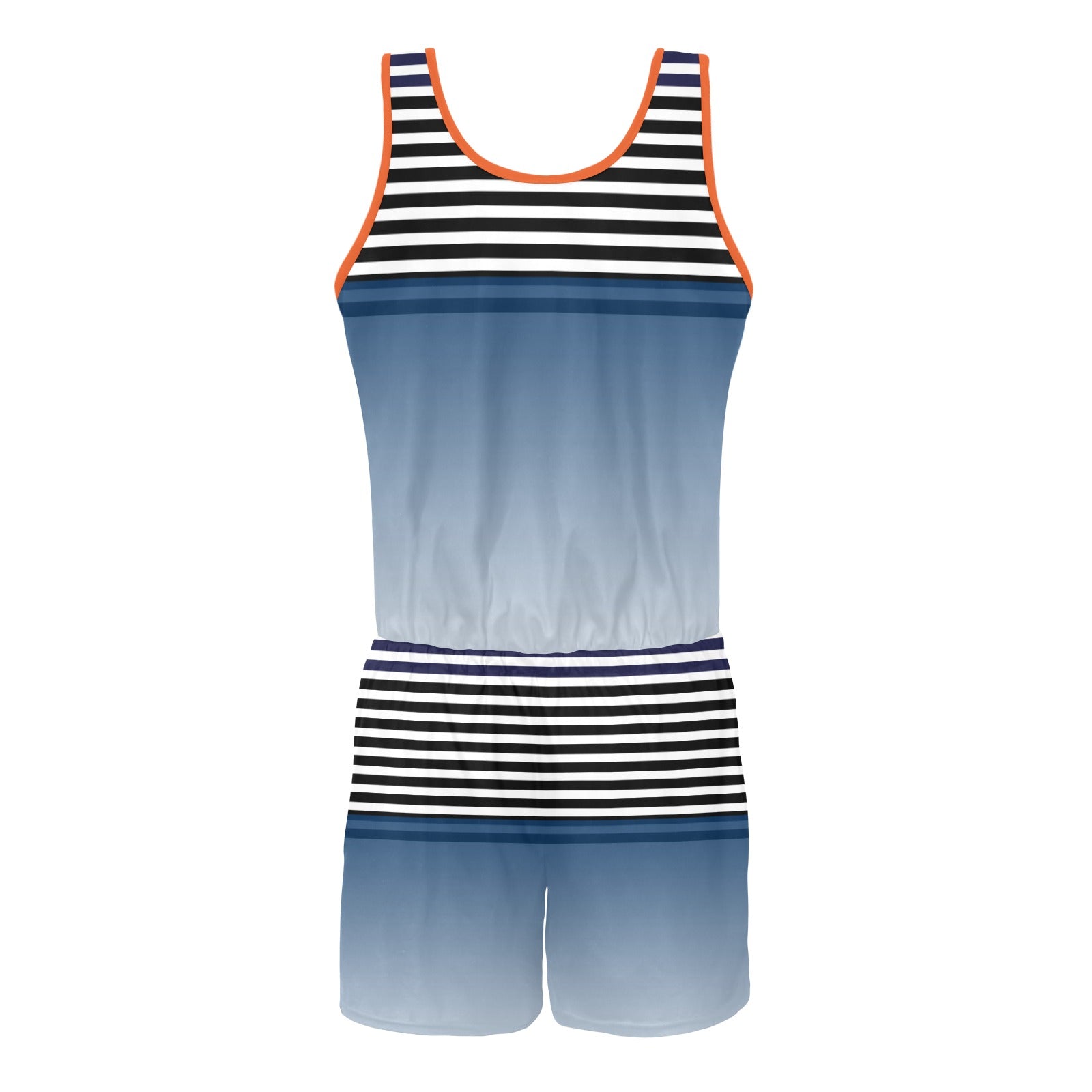 - Ombre Striped Vest Romper - womens romper at TFC&H Co.