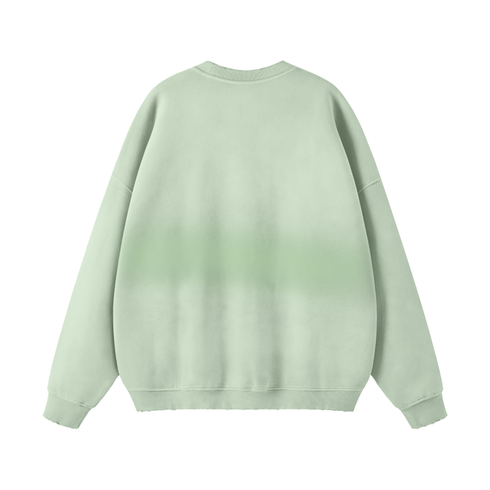 Teddy Rip Word Streetwear Unisex Colored Gradient Washed Effect Pullover - unisex sweaters at TFC&H Co.