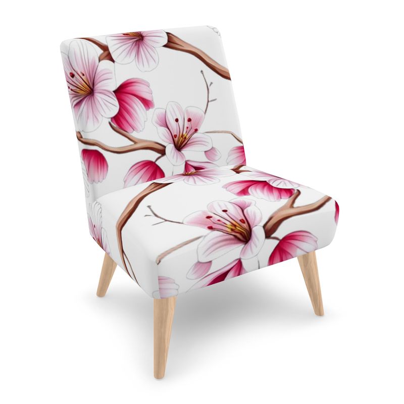 Cherry Blossom Occasional Chair in white