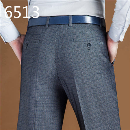 6513Hemp grey - Men's No-iron suit pants - mens suit pants at TFC&H Co.
