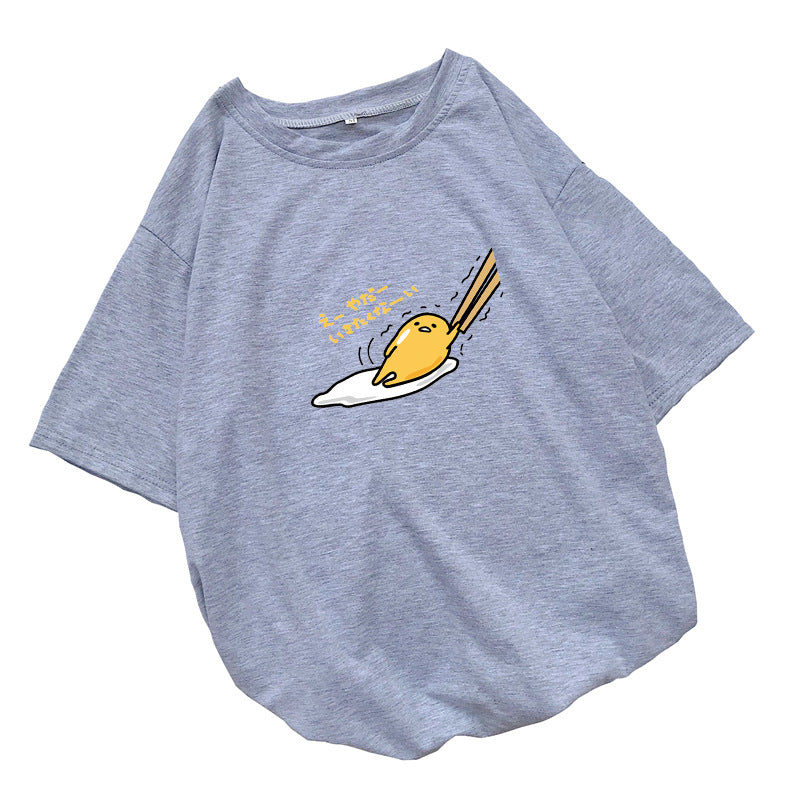 Grey Egg Yolk Printed T-shirt - Unisex T-Shirt at TFC&H Co.