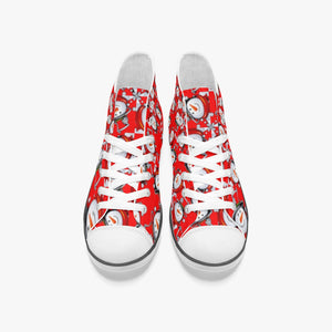 Snow Man's Delight Kid's Light High-Top Canvas Christmas Shoes - Kid's Sneakers at TFC&H Co.