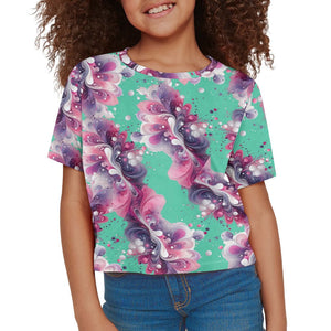 - Splatter Girls Crop T -shirt - girls crop top at TFC&H Co.