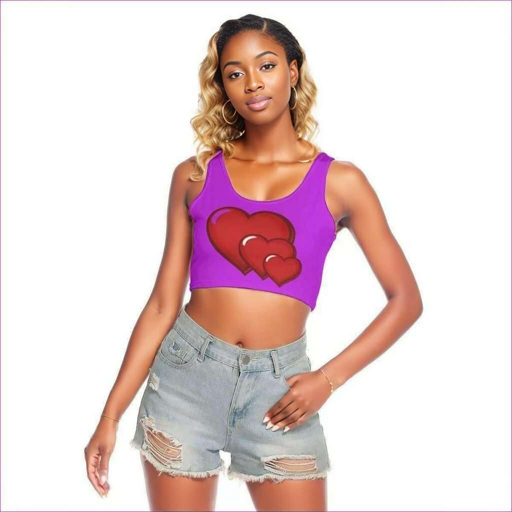 3 Corazon Sports Cropped Womens Tank Top - women's top at TFC&H Co.
