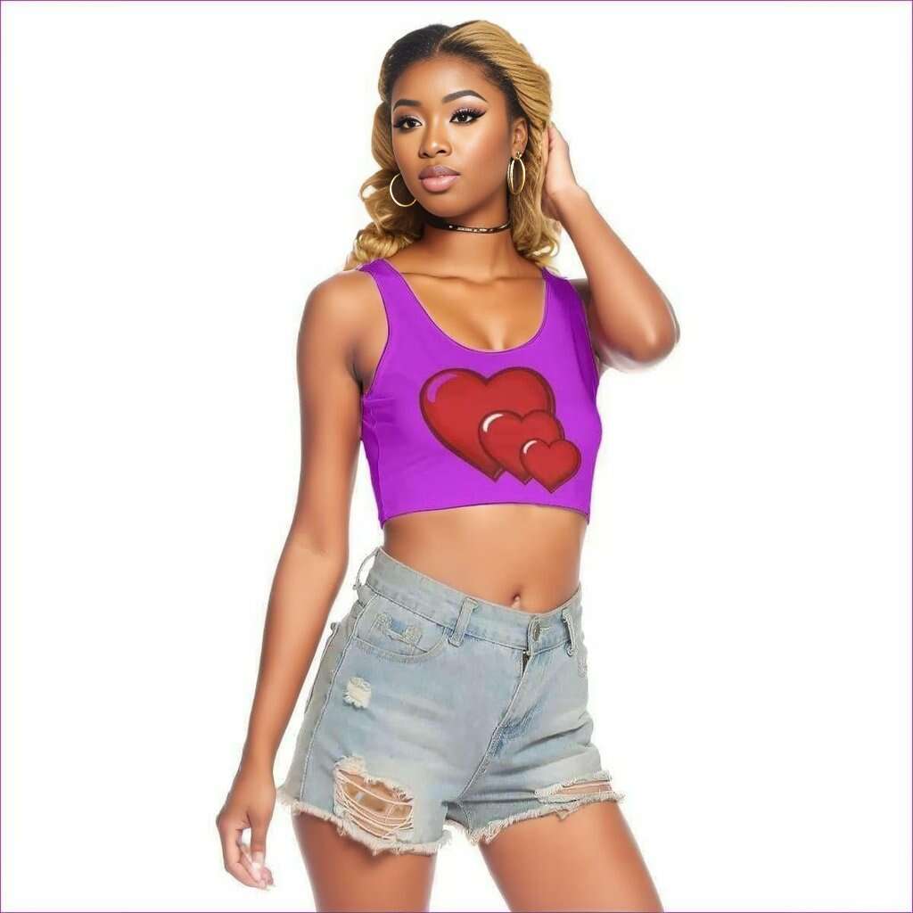 3 Corazon Sports Cropped Womens Tank Top - women's top at TFC&H Co.