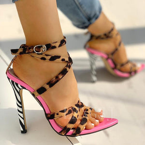 - Women's Stiletto strap sandals - womens shoe at TFC&H Co.