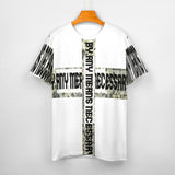 White - B.A.M.N - By Any Means Necessary T Shirts for Men - mens t-shirt at TFC&H Co.