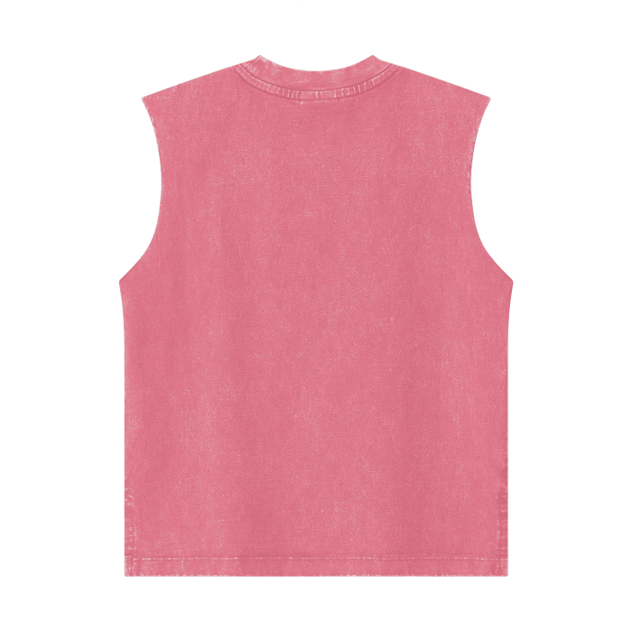 Fro-Puff Streetwear Heavyweight 285G Washed Girl's 100% Cotton Tank Top - girl's tank top at TFC&H Co.