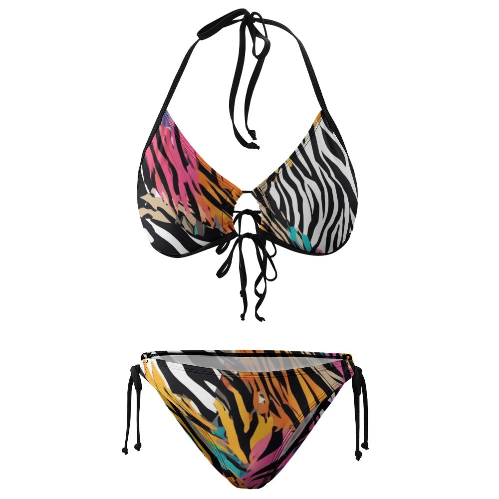 - Animal Wild Voluptuous (+) Bikini Swimsuit for Plus Size Women - womens bikini set at TFC&H Co.