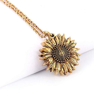 - You Are My Sunshine Sunflower Necklace - necklace at TFC&H Co.