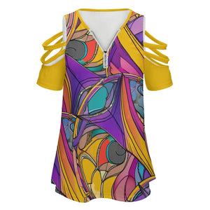 - Abstract Urbania Ladies BE Zip Strappy Shoulder Top - womens tank top at TFC&H Co.
