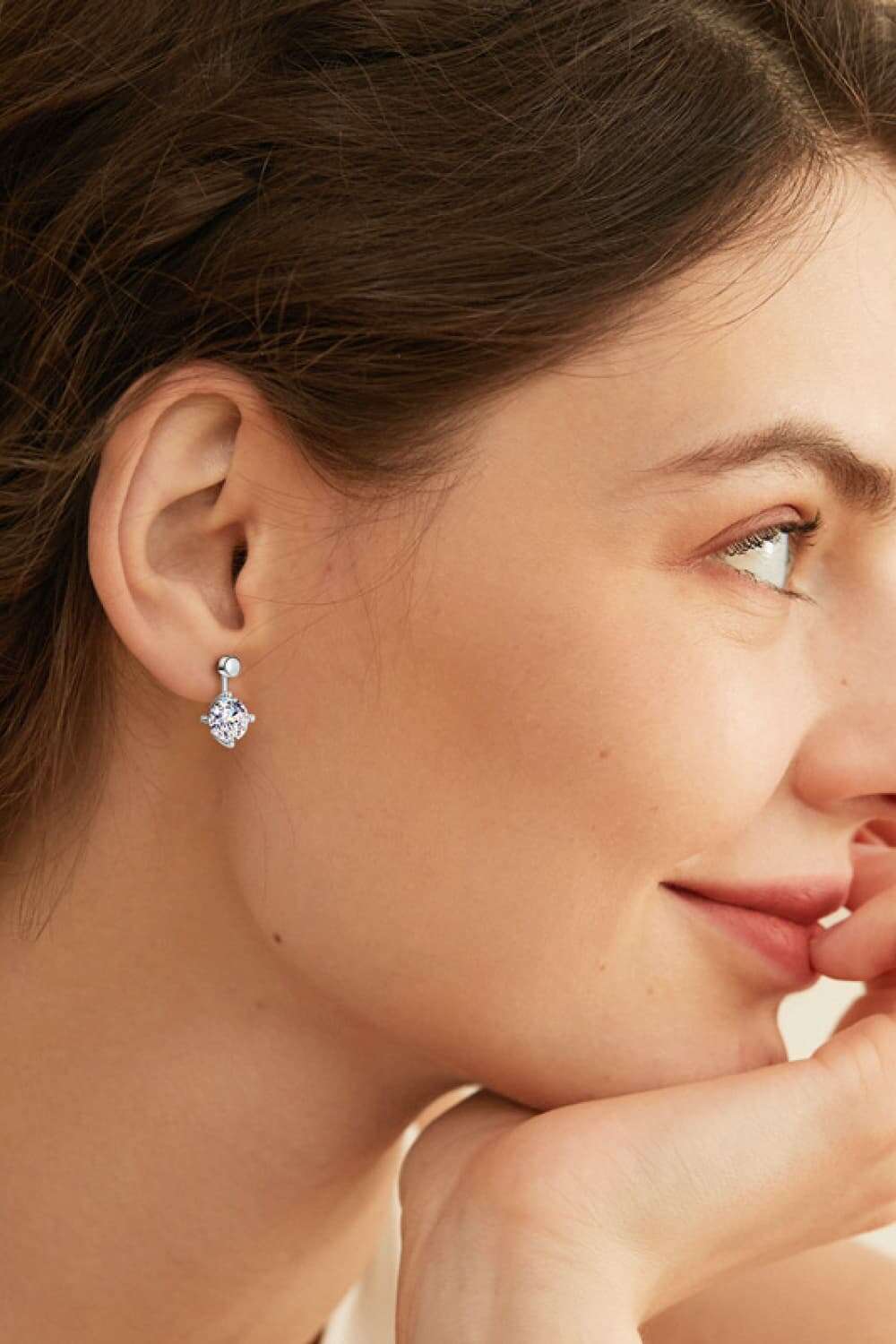 4 Carat Moissanite Drop Earrings - earrings at TFC&H Co.