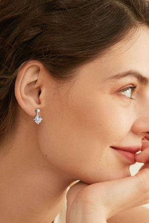 - 4 Carat Moissanite Drop Earrings - earrings at TFC&H Co.