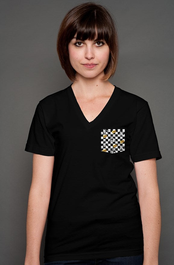 BLACK - Indy 500 Unisex V Neck - 2 colors - Ships from The USA - Womens T-Shirts at TFC&H Co.