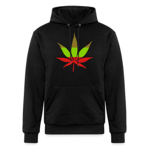 black - 420 Wear Glitz Print Champion Unisex Powerblend Hoodie - Ships from The US - Champion Unisex Powerblend Hoodie at TFC&H Co.