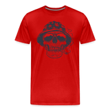 red - Premium Men's T-Shirt - 420 Wear | Weed Skull Design | Soft, Comfortable, Durable - Mens Premium T-Shirt | Spreadshirt 812 at TFC&H Co.