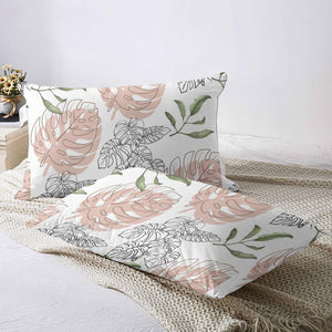 - White Floral Four Piece Quilted Cover Set - duvet set at TFC&H Co.
