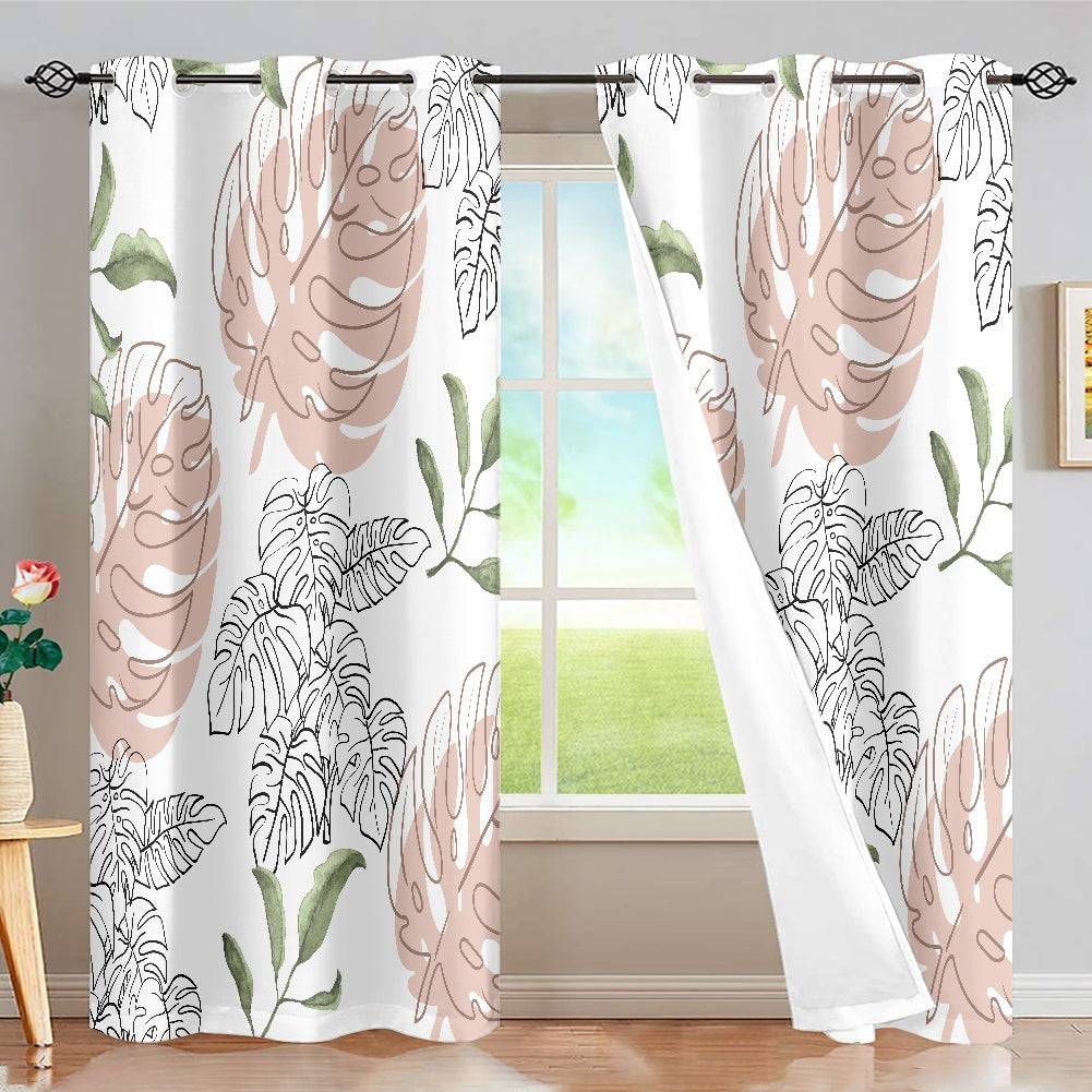 - White Floral Grommet Curtain - curtains at TFC&H Co.