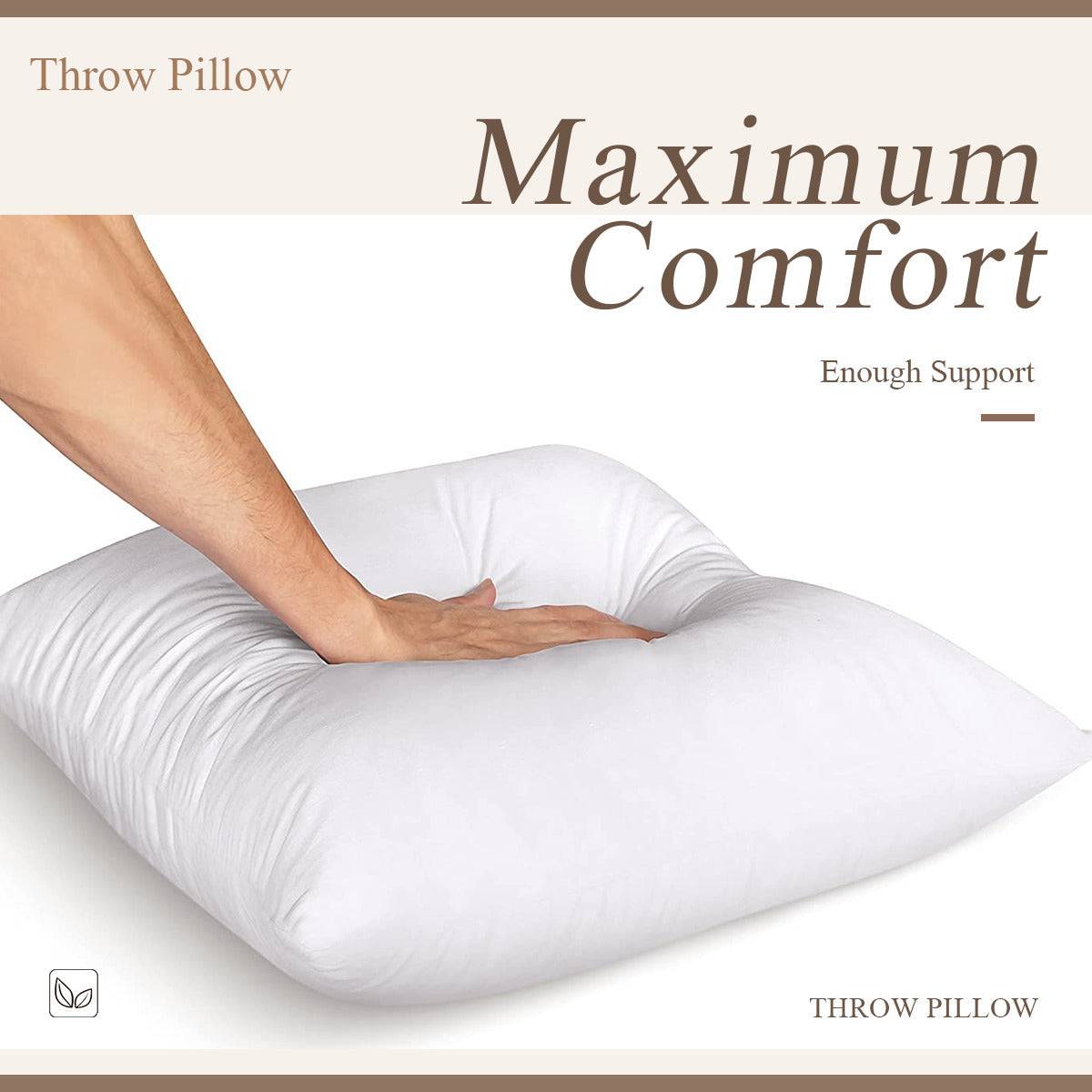 - White Floral Throw Pillow - throw pillow at TFC&H Co.