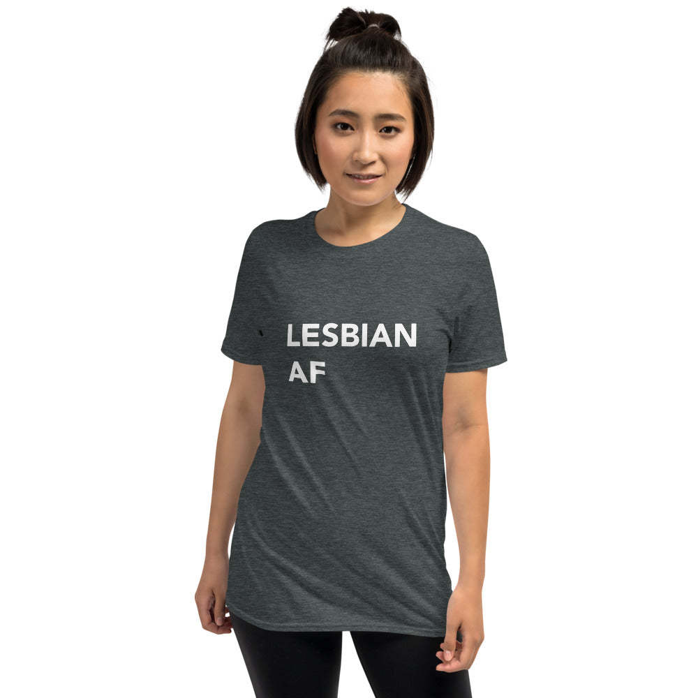 Grey - Lesbian AF T-shirts For Women|Pride T-shirt - womens t-shirt at TFC&H Co.