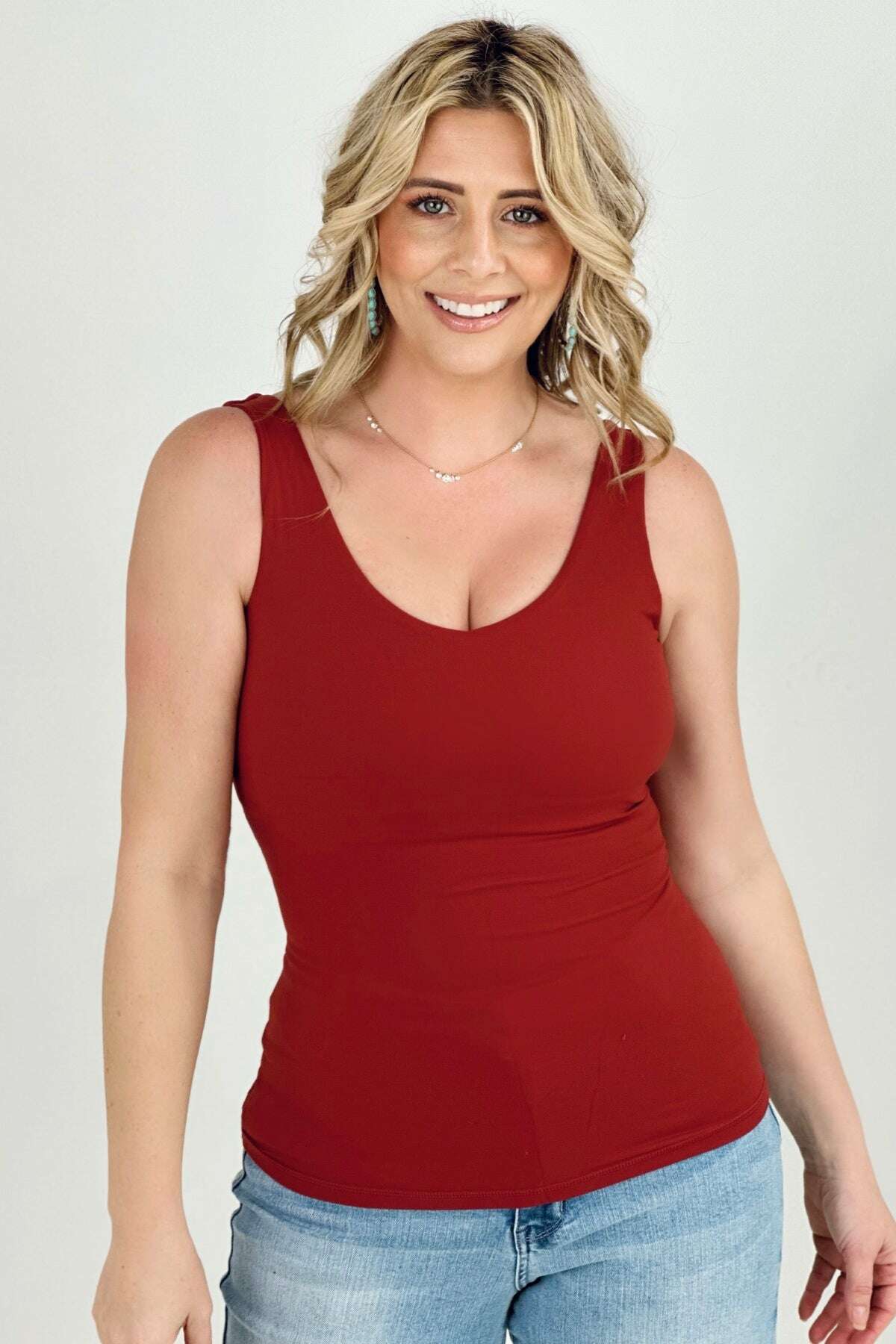RUSTY RED - 5 Colors - FawnFit Medium Length Lift Tank 2.0 - Ships from The US - Tank Tops & Camis at TFC&H Co.
