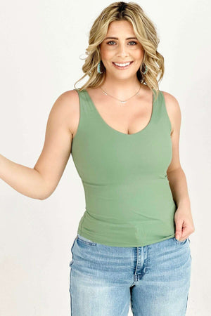 SAGE - 5 Colors - FawnFit Medium Length Lift Tank 2.0 - Ships from The US - Tank Tops & Camis at TFC&H Co.