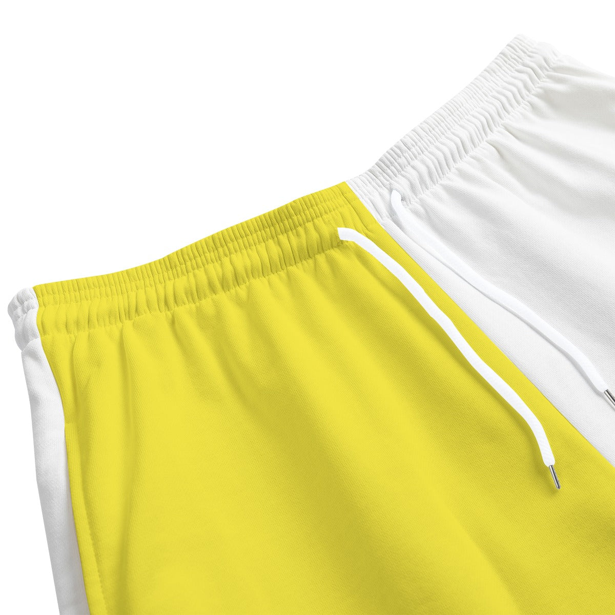 - AM&IS Yellow Color Block Men's Shorts | 100% Cotton - mens shorts at TFC&H Co.