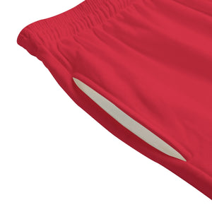- AM&IS Men's Red Shorts | 100% Cotton - mens shorts at TFC&H Co.