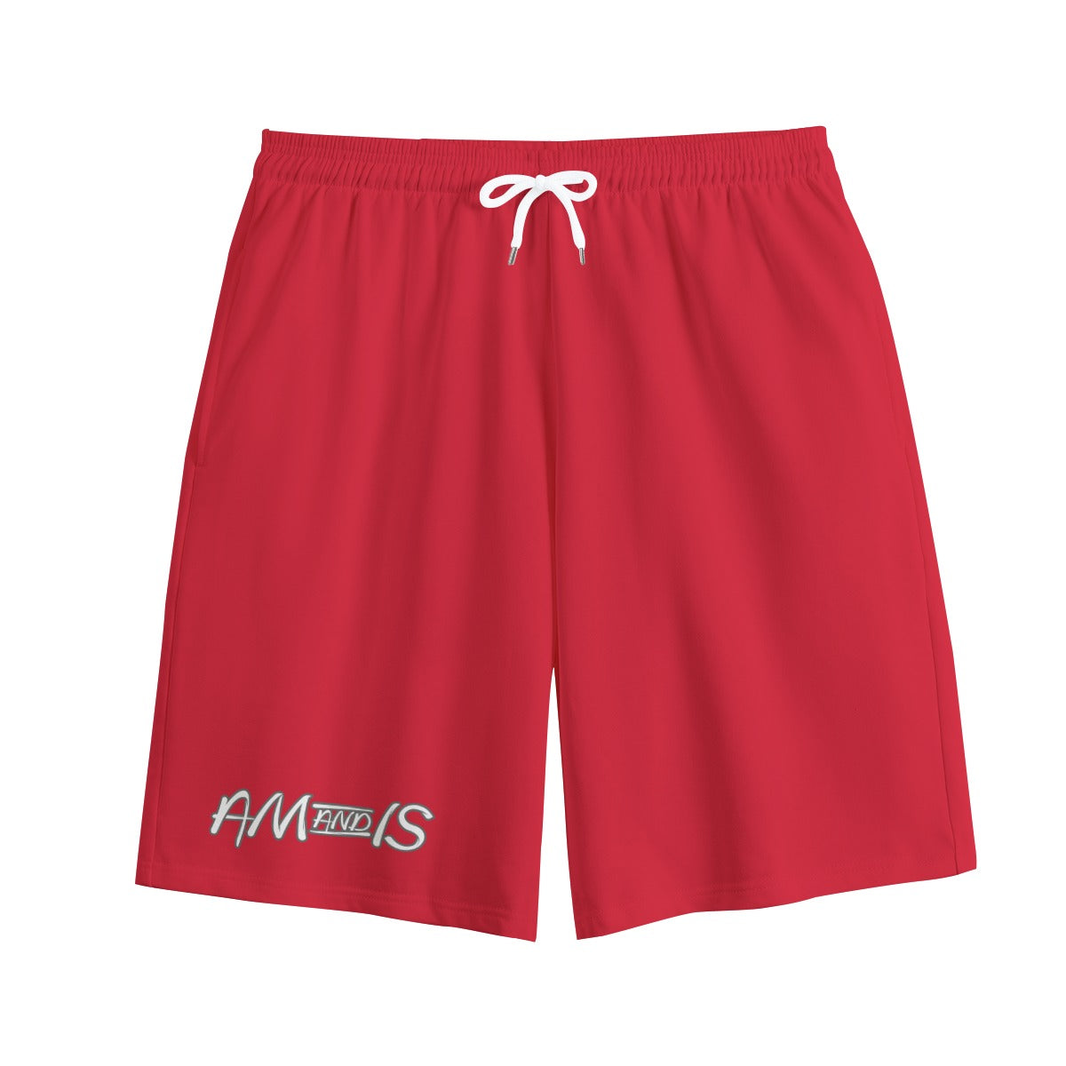 AM&IS Men's Red Shorts | 100% Cotton