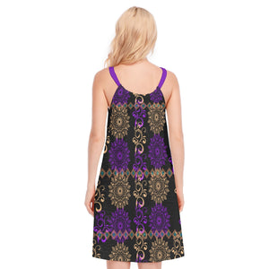 - Royal Hues Women's O-neck Cami Dress | 100% Cotton - womens dress at TFC&H Co.