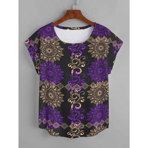 - Royal Hues Voluptuous (+) Women's Curved Hem T-shirt (Plus Size) - womens t-shirt at TFC&H Co.