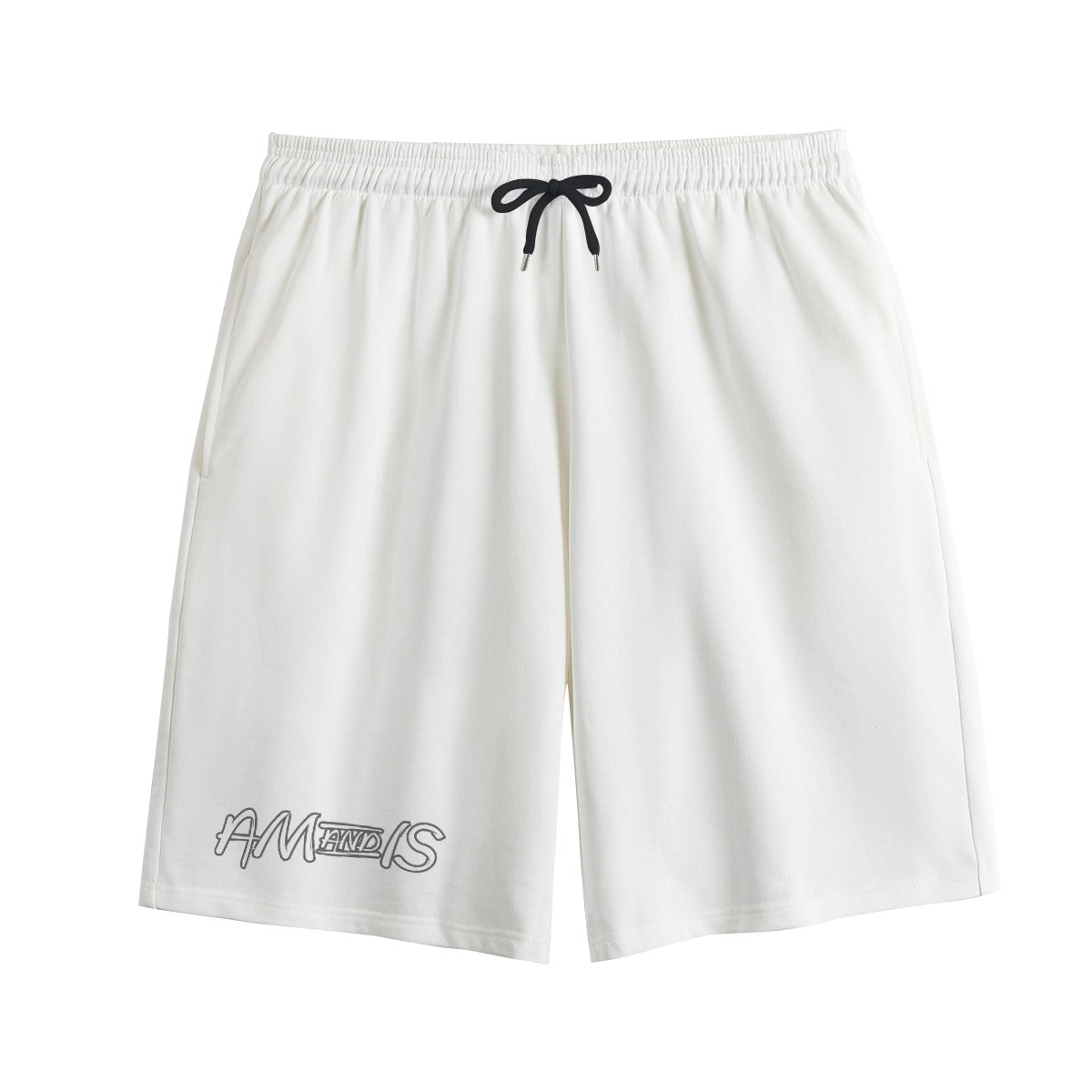 White - AM&IS Men's White Shorts | 100% Cotton - mens shorts at TFC&H Co.