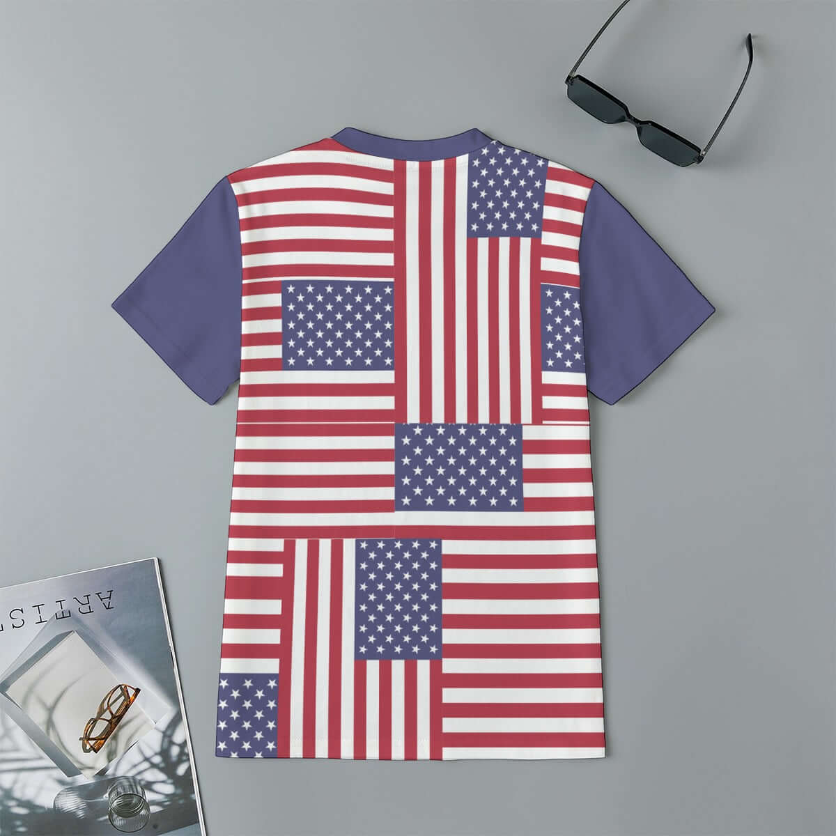 - 4th of July Kid's Short-Sleeve T-Shirt Blue | 100% Cotton - at TFC&H Co.