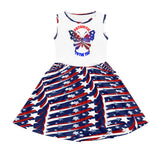 red-white-blue - 4th of July Patriotic Girls' Dress with Pockets - girls dress at TFC&H Co.