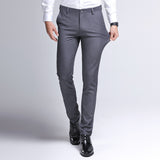 Gray - Casual Stretch Men and Youth Suit Pants - mens suit pants at TFC&H Co.