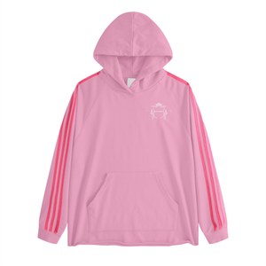 Rose Pink - ClassA1 (Pink)Streetwear Unisex Heavyweight 440G Three Bar Contrast Raglan Hoodie - womens hoodie at TFC&H Co.