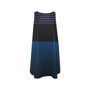 - Ombre Striped Women's Sleeveless A-Line Pocket Dress - womens dress at TFC&H Co.