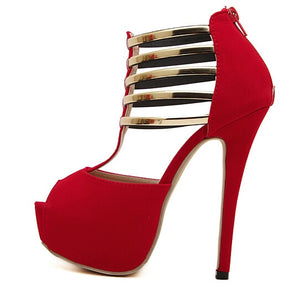 - Strap Ankle Cuff Stiletto Salto - womens shoe at TFC&H Co.