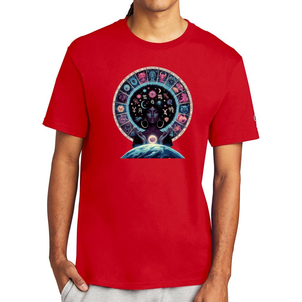 Red - Celestial Zodiac 2 Unisex Champion T-shirt - Unisex T-Shirt at TFC&H Co.