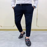 Navy Blue - Classic Men's Suit Pants - mens suit pants at TFC&H Co.