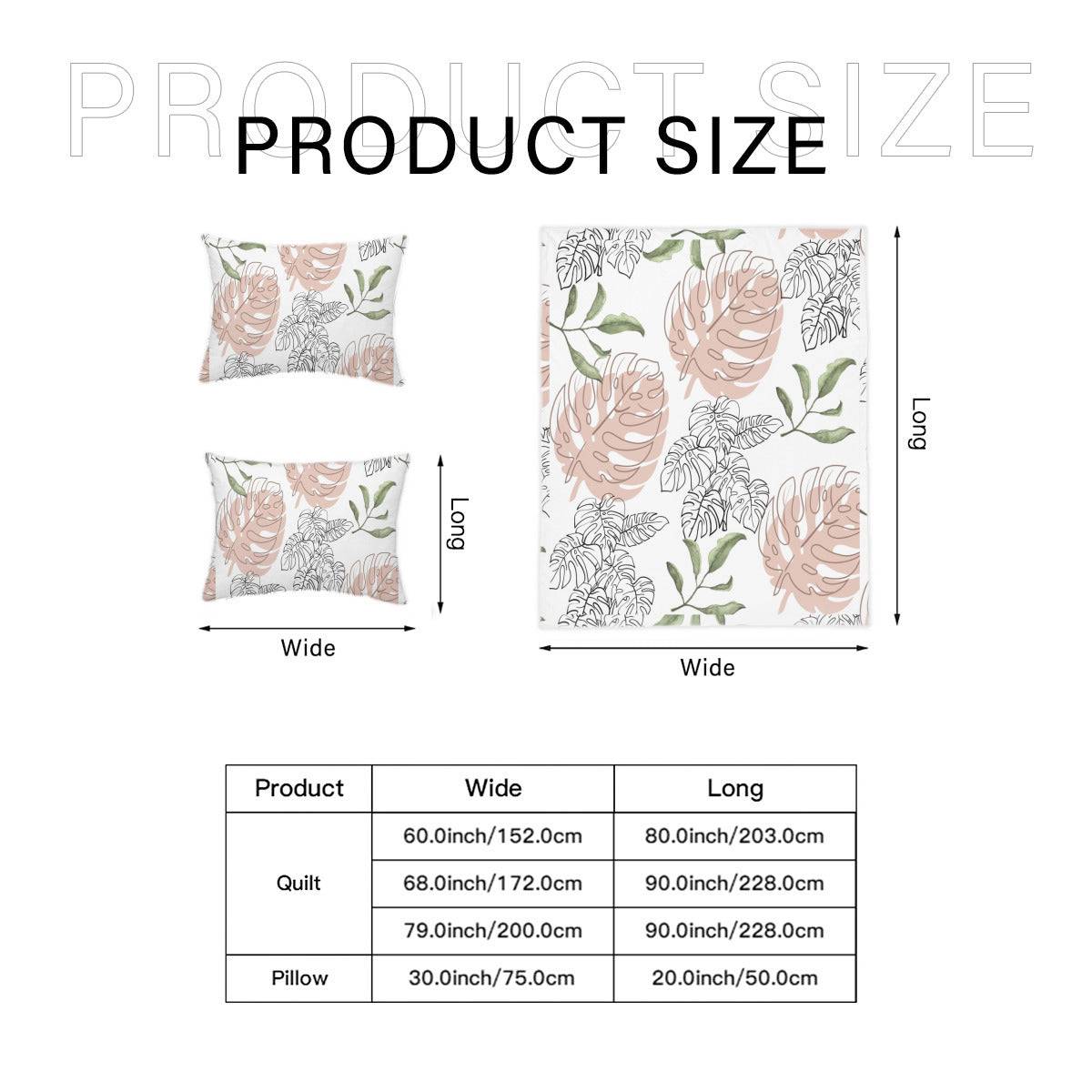 - White Floral Four Piece Quilted Cover Set - duvet set at TFC&H Co.
