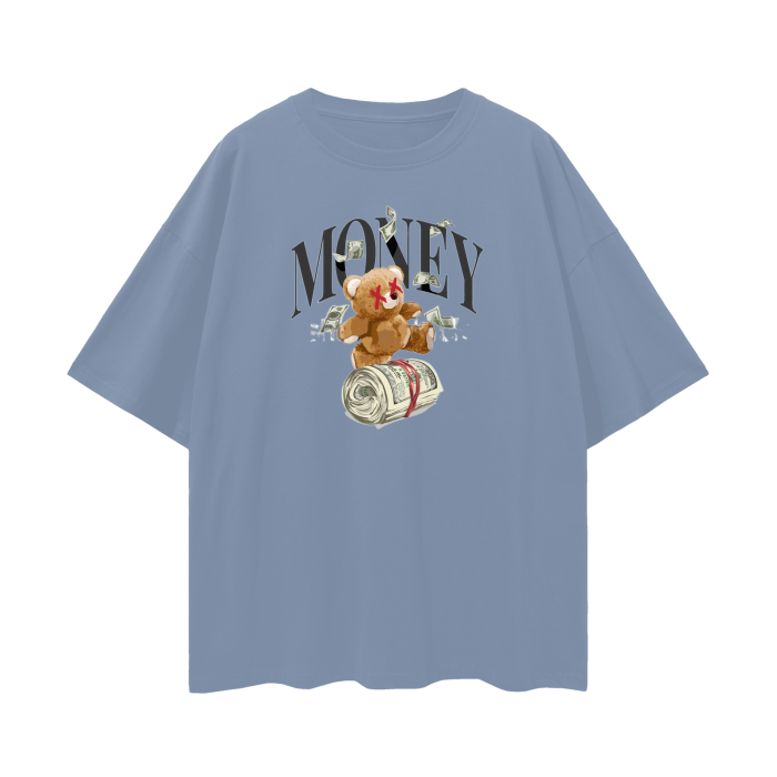 RAIN WASHED - Money Streetwear Unisex 100% Cotton Loose Basic Tee - Ships from The USA - Unisex T-Shirt at TFC&H Co.