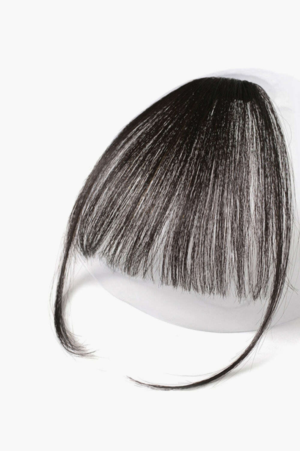 - 6" 3.5*1" Fully Hand Made Human Virgin Hair Bang in Black 150% Density - hair extensions at TFC&H Co.