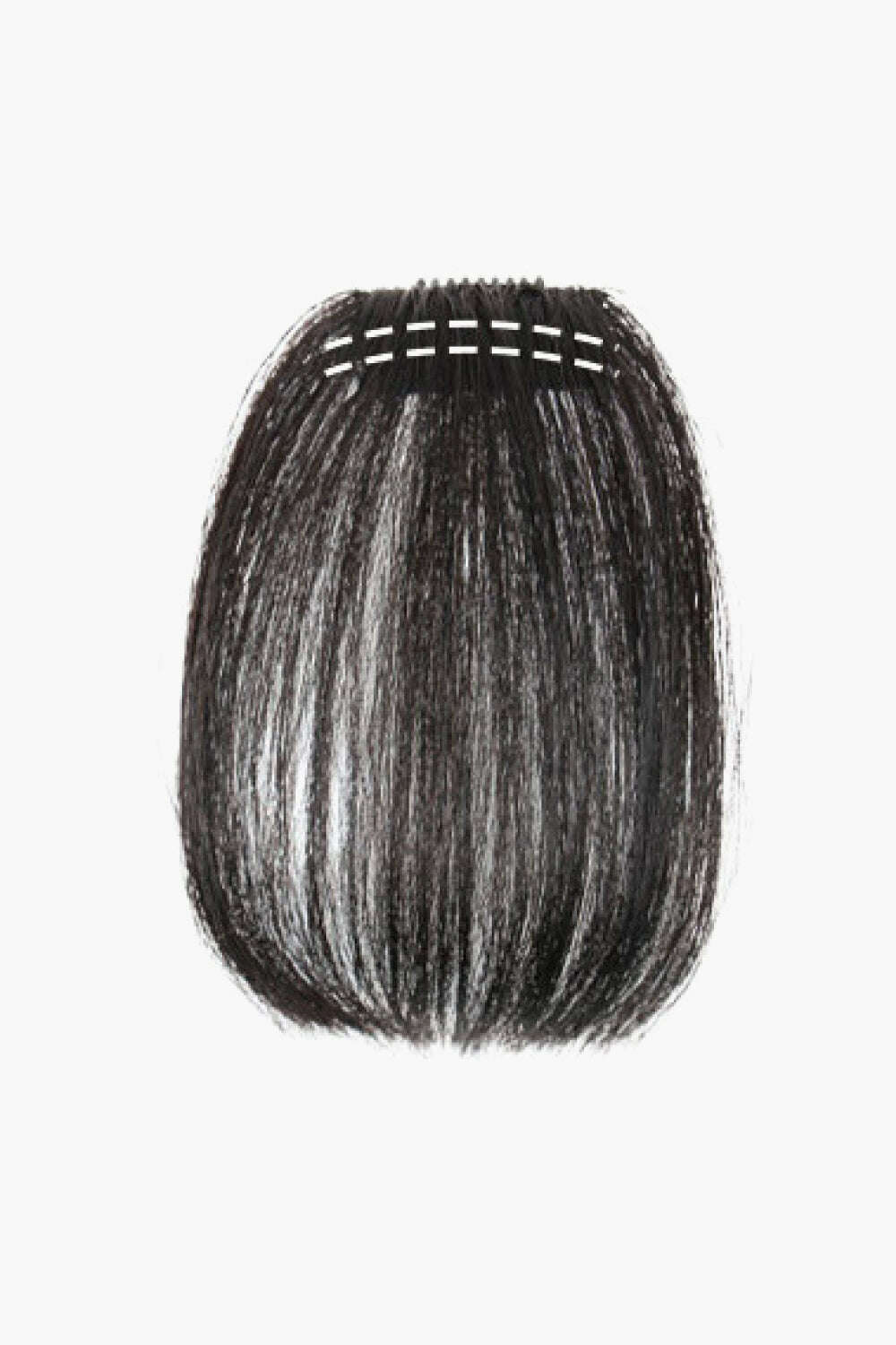 - 6" 3.5*1" Fully Hand Made Human Virgin Hair Bang in Black 150% Density - hair extensions at TFC&H Co.
