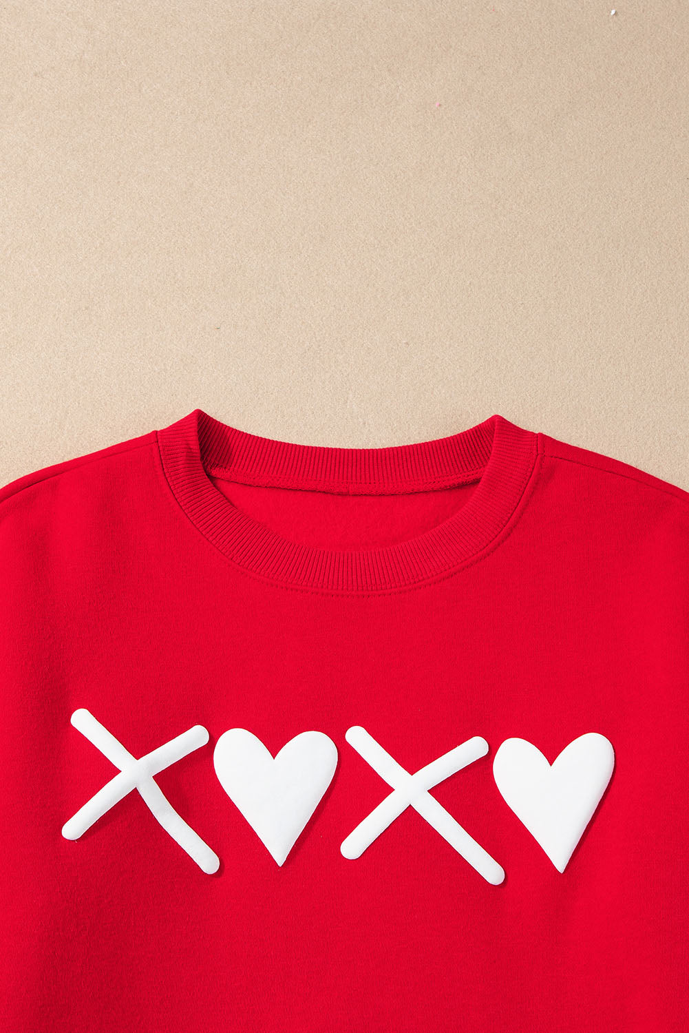 - Puff XOXO Print Valentines Heart Sweatshirt - women's sweatshirt at TFC&H Co.
